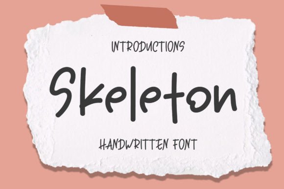 Skeleton Font Poster 1