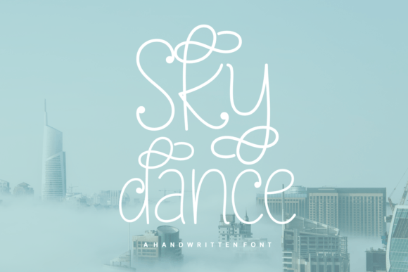 Sky Dance Font Sky Dance Font Poster 1