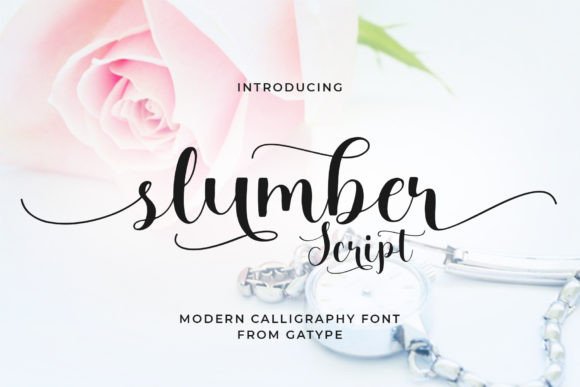 Slumber Script Font Poster 1