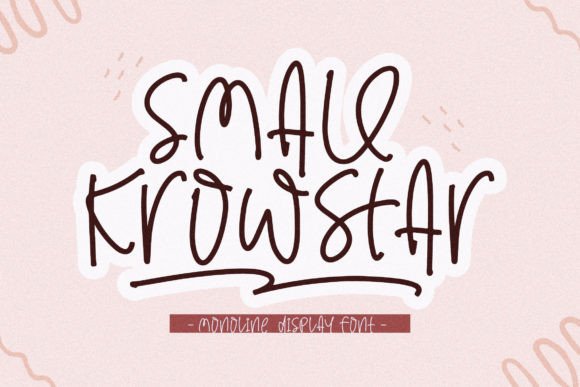 Small Krowstar Font