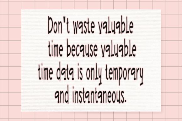 Smart Watch Font Poster 2