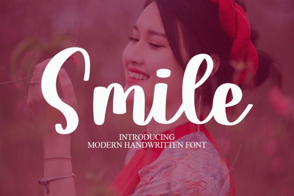 Smile Font Poster 1