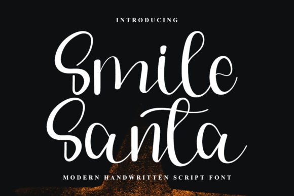 Smile Santa Font Poster 1