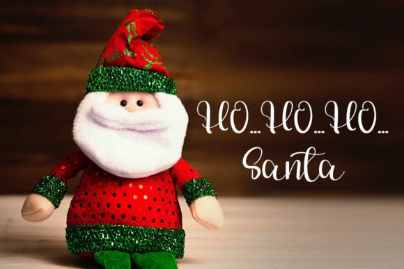 Smile Santa Font Poster 2