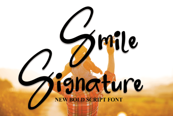 Smile Signature Font Poster 1