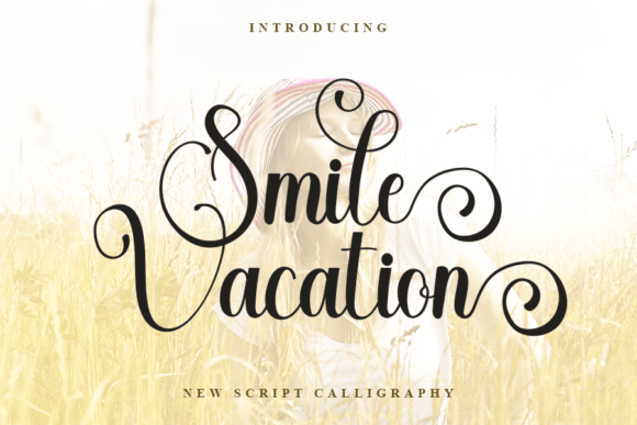 Smile Vacation Font Poster 1