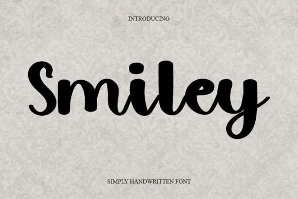 Smiley Font Poster 1