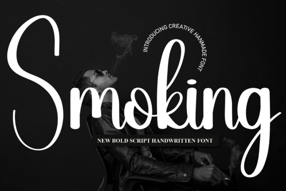 Smoking Font Poster 1