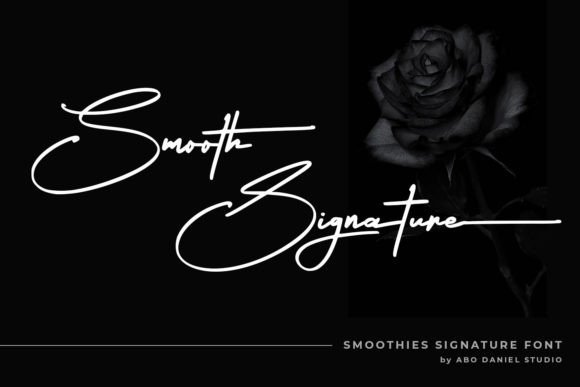Smooth Signature Font Poster 1
