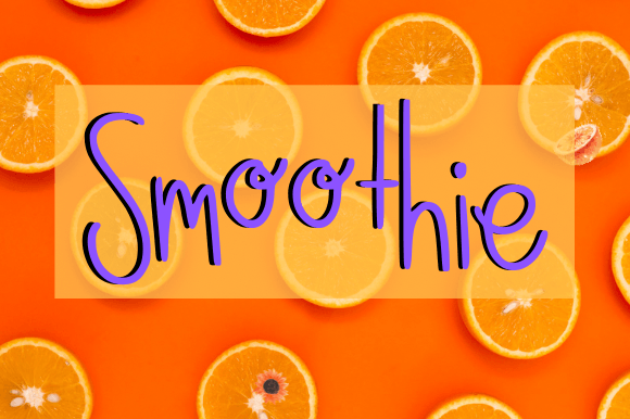 Smoothie Font Poster 1