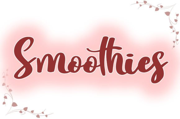 Smoothies Font Poster 1