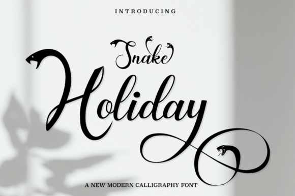 Snake Holiday Font Poster 1