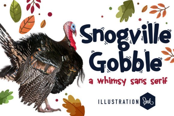 Snogville Gobble Font Poster 1