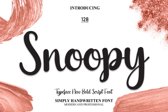 Snoopy Font Poster 1
