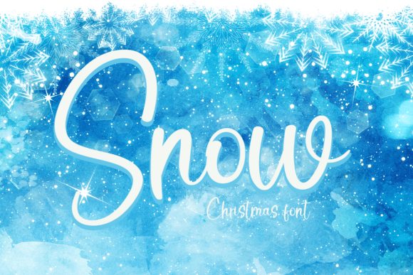 Snow Font Poster 1