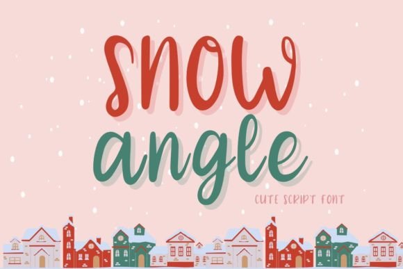 Snow Angle Font Poster 1