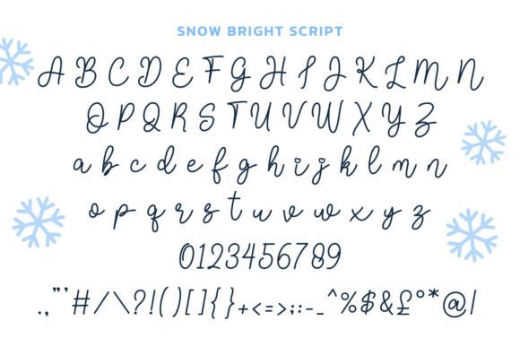 Snow Bright Duo Font Poster 8