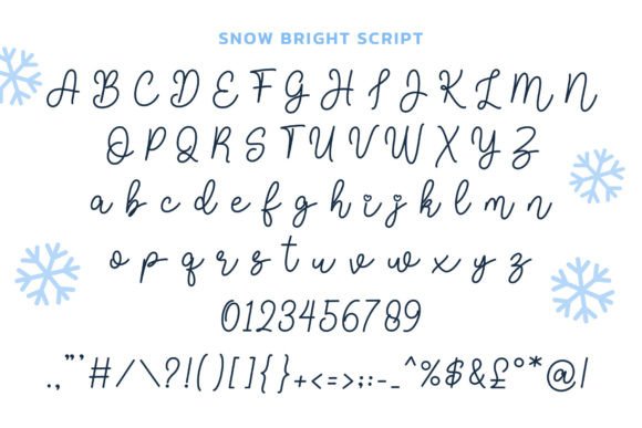 Snow Bright Duo Font Poster 8