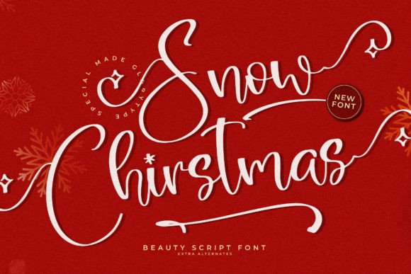 Snow Chirstmas Font Poster 1