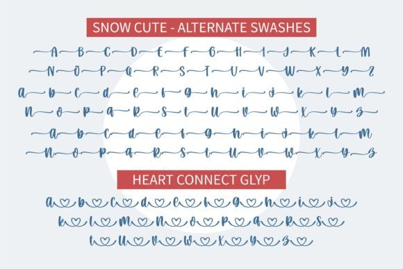 Snow Cute Duo Font Poster 3