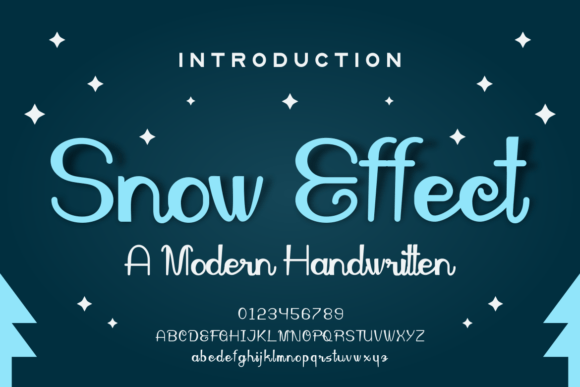 Snow Effect Font Poster 1