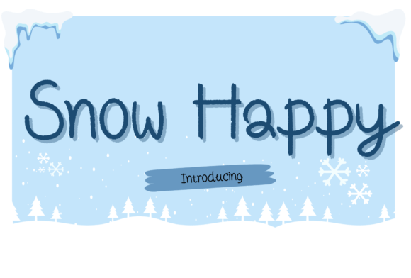 Snow Happy Font Poster 1