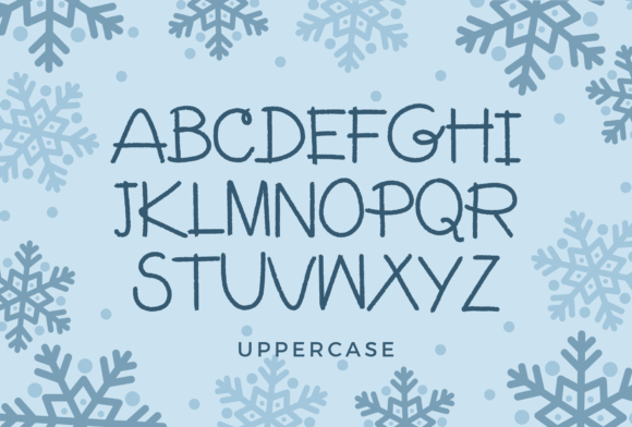 Snow Happy Font Poster 2