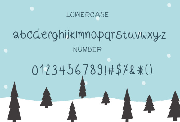 Snow Happy Font Poster 3