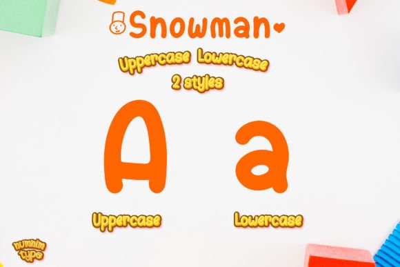 Snow Man Font Poster 2
