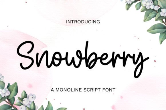 Snowberry Font Poster 1