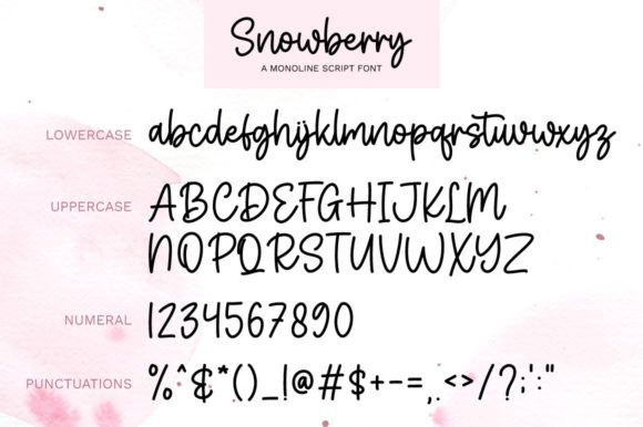 Snowberry Font Poster 5