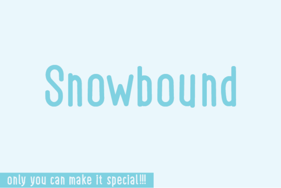 Snowbound Font Poster 1