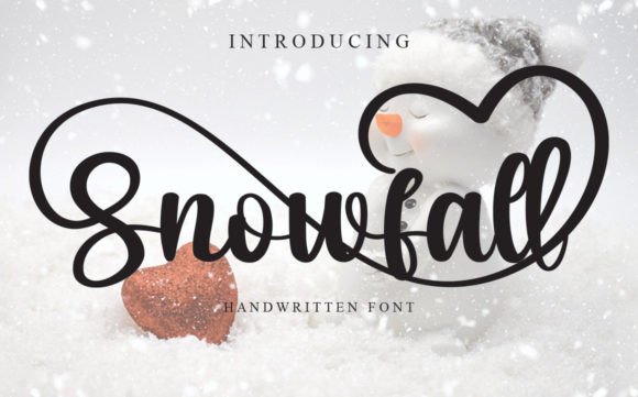 Snowfall Font Poster 1