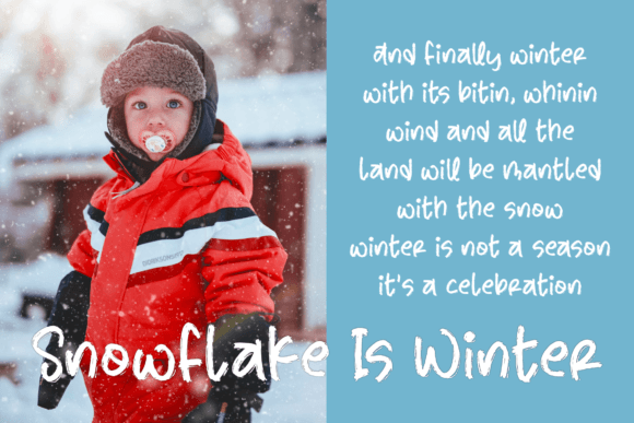 Snowflake Font Poster 6