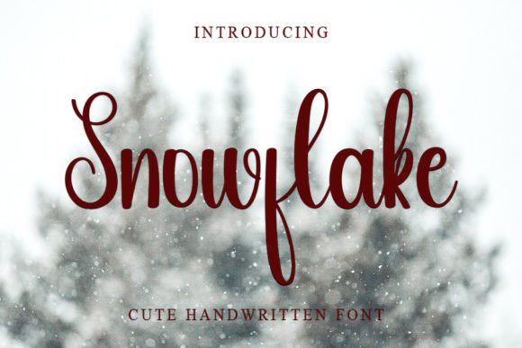 Snowflake Font Poster 1