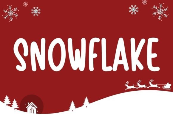 Snowflake Font Poster 1