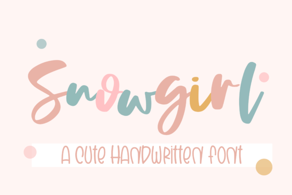 Snowgirl Font Poster 1