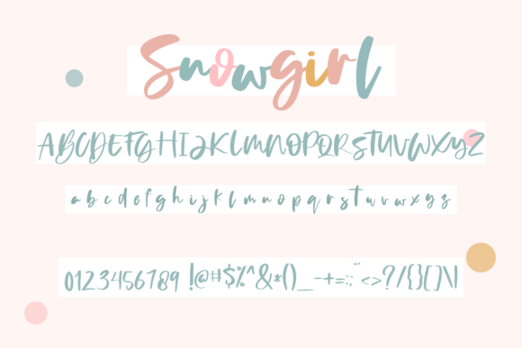 Snowgirl Font Poster 2