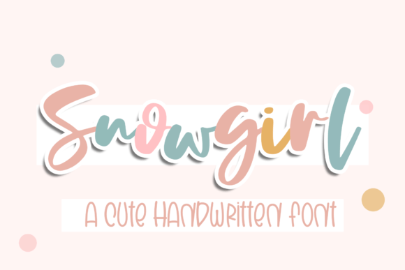 Snowgirl Font Poster 4