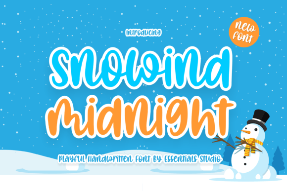 Snowind Midnight Font Poster 1