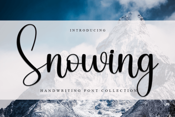 Snowing Font Poster 1