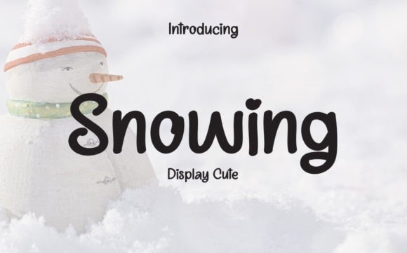 Snowing Font