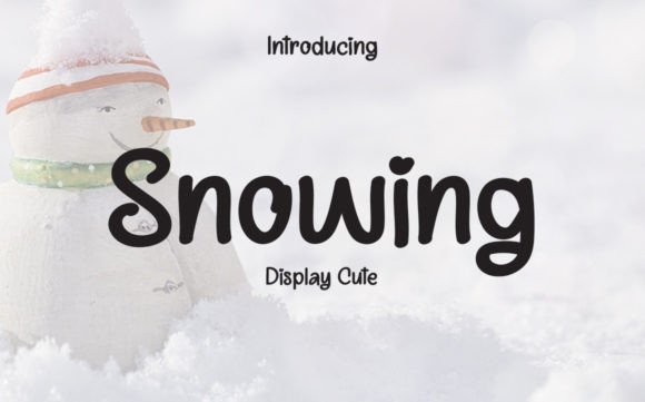 Snowing Font Poster 1