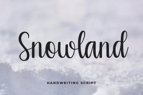 Snowland Font Poster 1