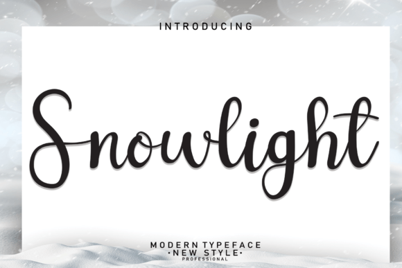 Snowlight Font Poster 1