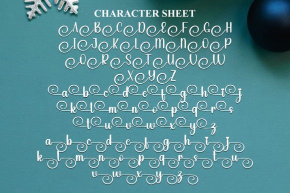 Snowman Font Poster 3