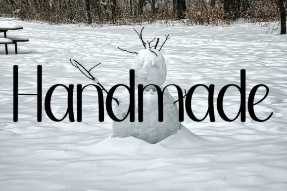 Snowman Font Poster 2