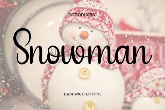 Snowman Font Poster 1