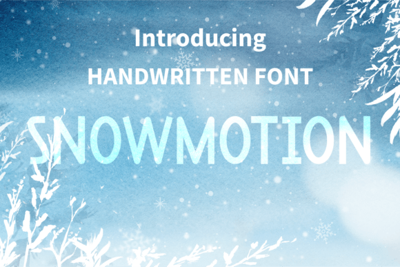 Snowmotion Font Poster 1