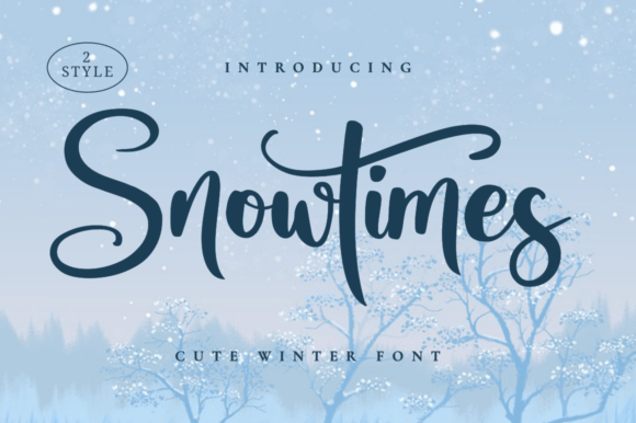 Snowtimes Font Poster 1
